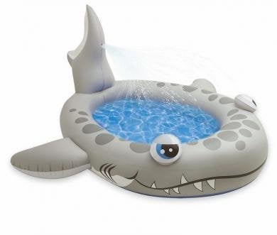 babyzwembad met spray Sandy Shark Intex 229x226x107, Ophalen, Nieuw