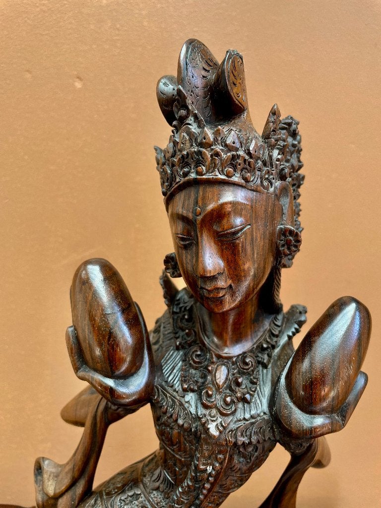 Godin Winata - houtsnijwerk - Bali / Indonesië, Antiek en Kunst, Kunst | Beelden en Houtsnijwerken, Ophalen of Verzenden, Handgemaakt