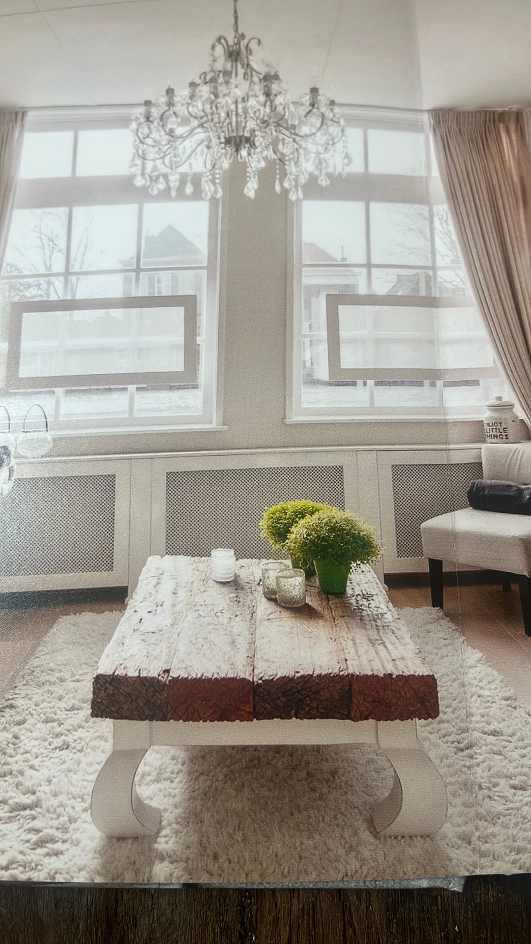 Salontafel - oude spoorbielzen, Ophalen, 100 tot 150 cm, 50 tot 100 cm, Zo goed als nieuw
