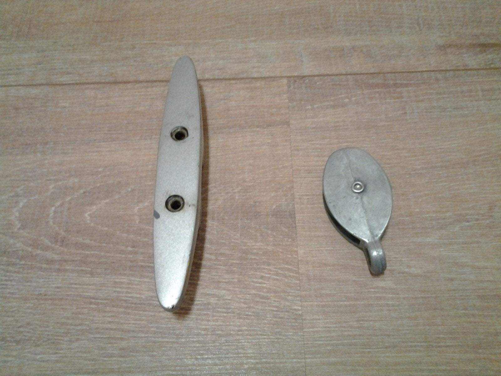 Mast(vlag)haak, scupperplug koper nieuw, katrol ,t, Ophalen of Verzenden, Nieuw