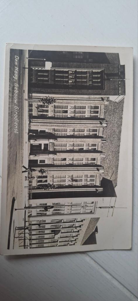 Ansichtkaart Den Haag: Gebouw Girodienst, Ophalen of Verzenden, 1920 tot 1940, Gelopen, Zuid-Holland