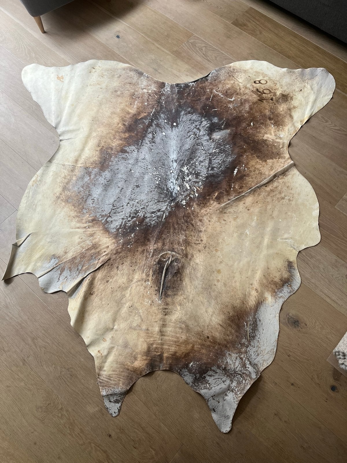IKEA Koldby koeienhuid vloerkleed, Ophalen, Gebruikt, Bruin, 150 tot 200 cm