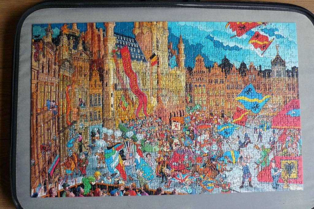 Ravensburger Fleroux Cities of the world ''BRUSSEL'' 925 st, Ophalen of Verzenden, 500 t/m 1500 stukjes, Gebruikt, Legpuzzel
