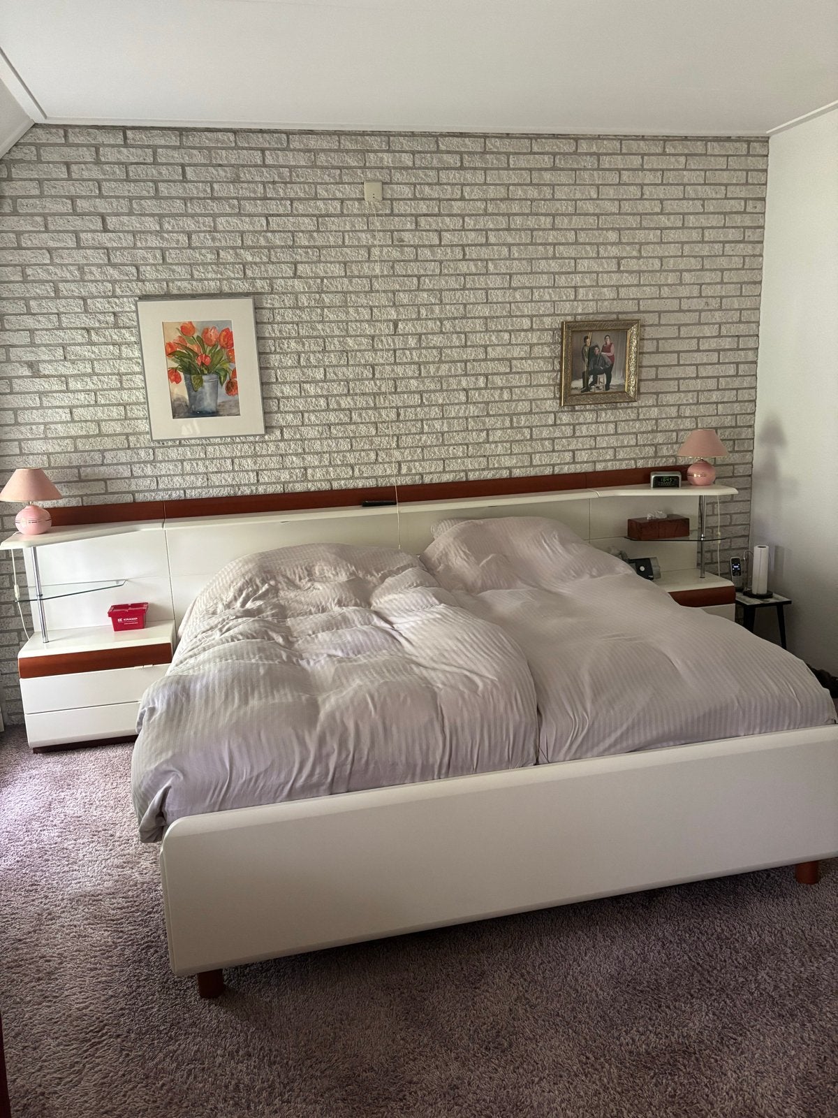 Tweepersoonsbed 180x200 met elektrisch verstelbare bodems, Huis en Inrichting, Slaapkamer | Bedden, Ophalen, Tweepersoons, 180 cm