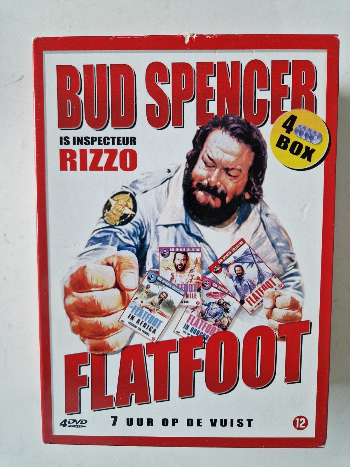 Bud Spencer Flatfoot 4 DVD Box - 7 uur op de vuist, Nederlands, Vanaf 12 jaar, Inclusief doosje, Actiekomedie