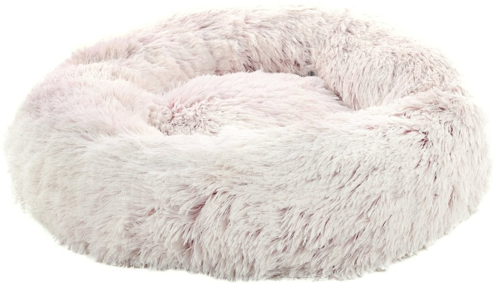 Kattenmand Fluffy Alba rond wit roze - 70 cm - nu € 24,95, ., Flamingo, Nieuw, Ophalen of Verzenden