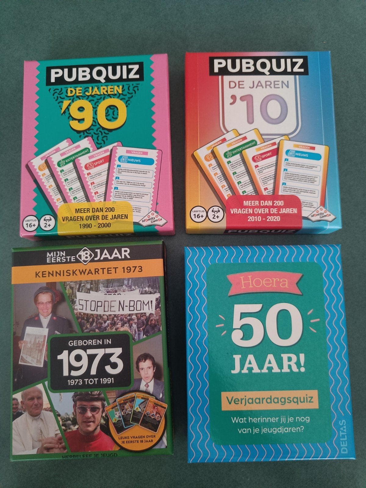 Pubquiz De Jaren '90&'10, Kenniskwartet1973, Verjaardagsqu, Hobby en Vrije tijd, Gezelschapsspellen | Bordspellen, Vijf spelers of meer