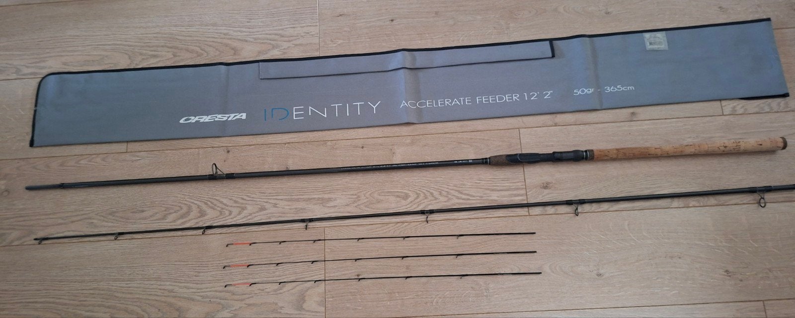 Cresta Identity Accelerate Feeder 3.65 Mtr 50g Werphengel, Watersport en Boten, Ophalen, Zo goed als nieuw, Werphengel