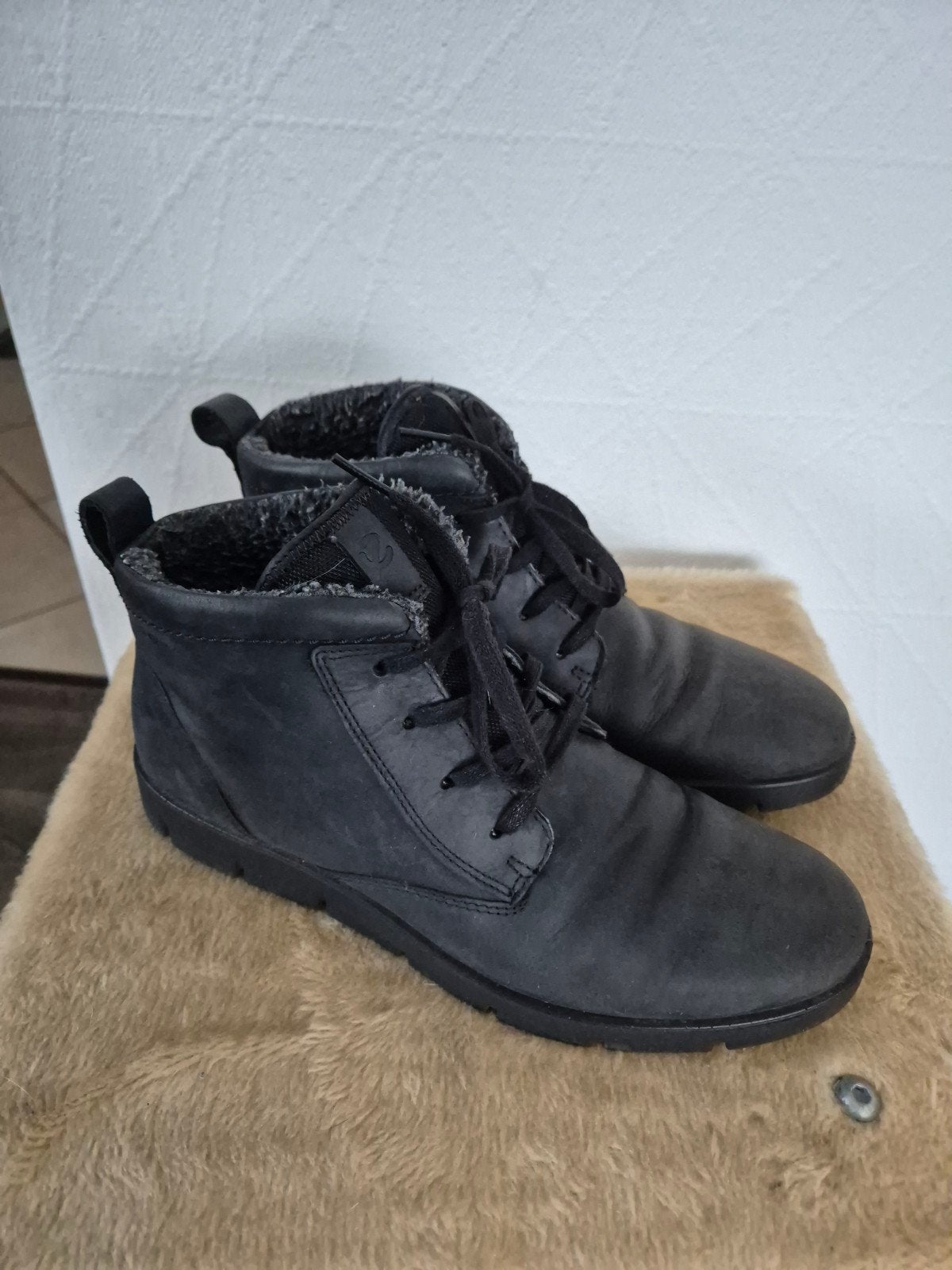 Zwarte Ecco boots maat 41, Kleding | Dames, Schoenen, Ophalen of Verzenden, Zo goed als nieuw, Zwart