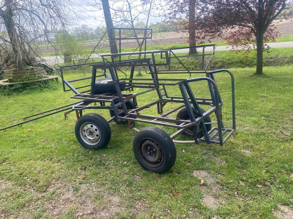 Smeedijzeren paarden kar, Ophalen of Verzenden, Gebruikt