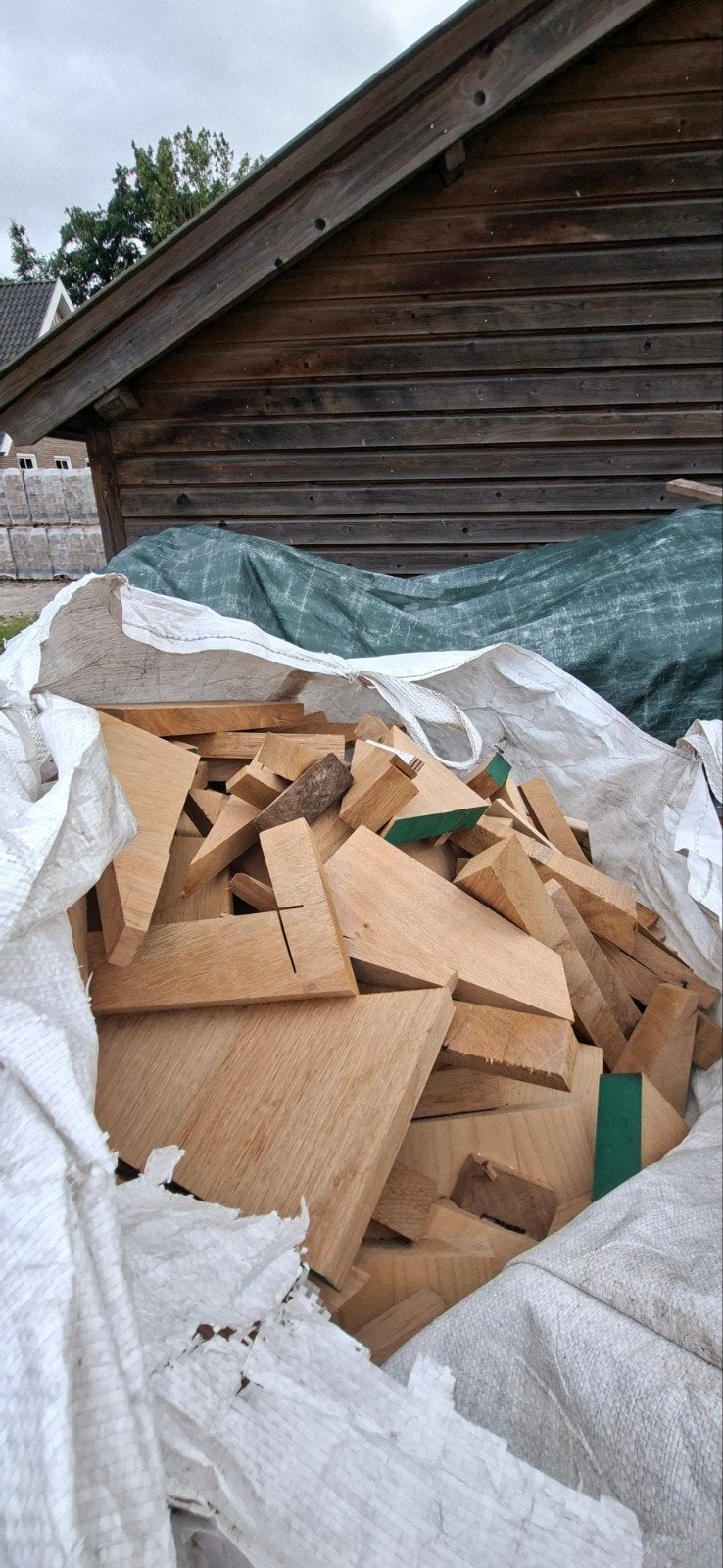 Droog brandhout 80% eiken, 6 m³ of meer, Ophalen, Blokken