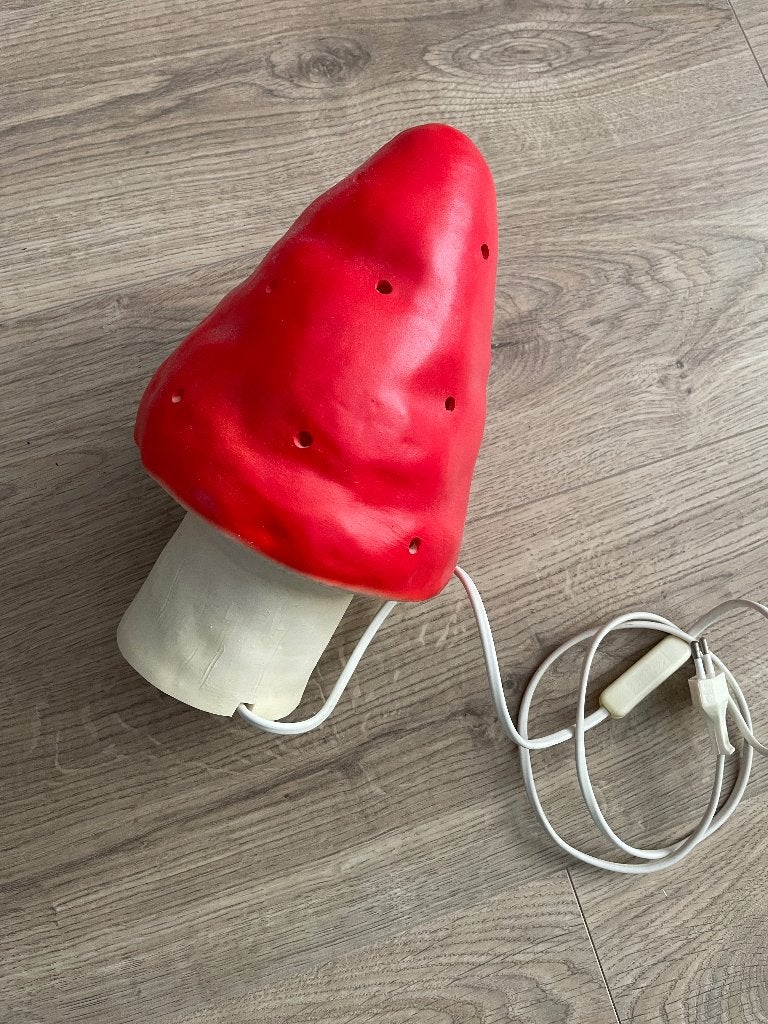 Paddenstoellampje rood merk Helco, Kinderen en Baby's, Ophalen, Gebruikt