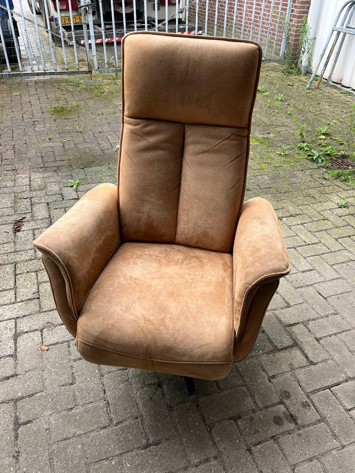 Relaxfauteuil Goossens - Comfortabel en 3 motorig., Huis en Inrichting, Ophalen, Gebruikt, Stof, 75 tot 100 cm