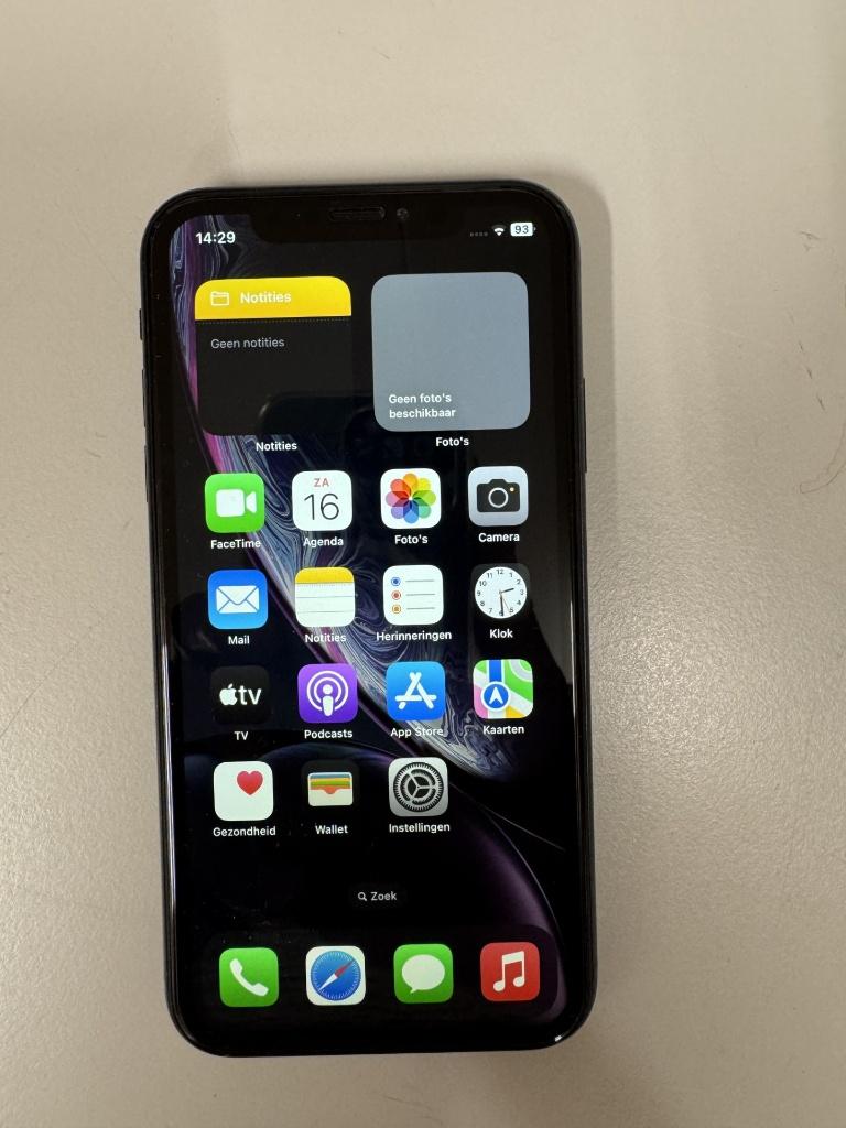 iPhone XR 64GB, Telecommunicatie, Mobiele telefoons | Apple iPhone, Zwart, IPhone XR, Ophalen of Verzenden, Zo goed als nieuw