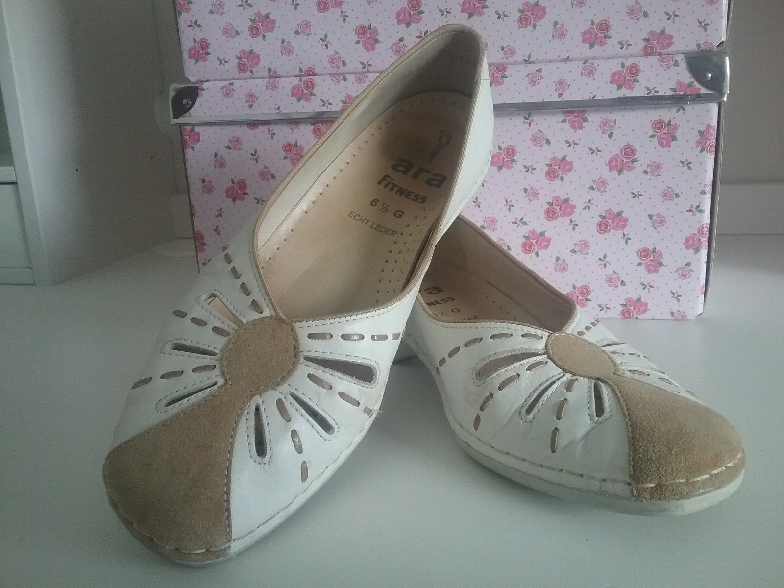 ARA FITNESS MAAT 6,5 (40) WIJDTE G, Ophalen of Verzenden, Zo goed als nieuw, Beige, Instappers