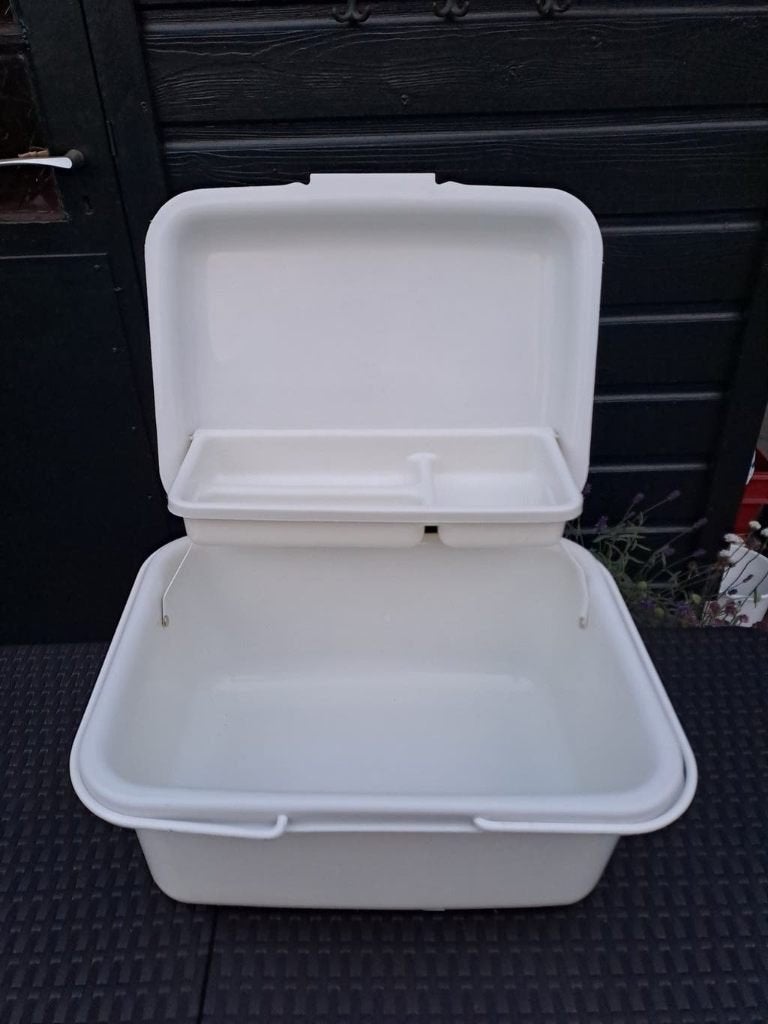 Vintage opbergbox, naaikoffer,knutselkoffer, Onbekend, Ophalen of Verzenden, Zo goed als nieuw, Onbekend