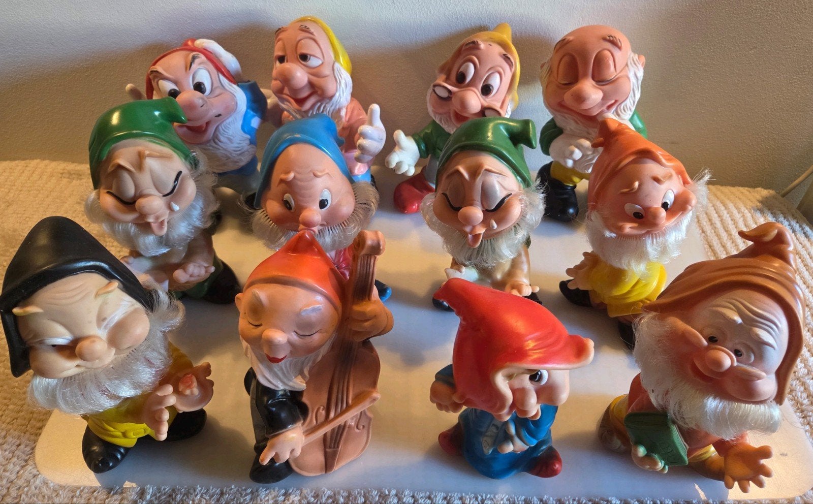 Vintage Sneeuwwitje & 7 Dwergen Collectible figuren - 12st., Verzamelen, Verzenden, N, N, N