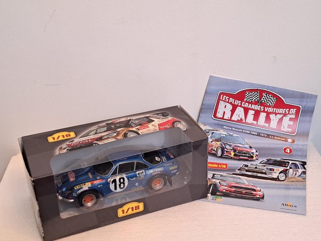 Renault Alpine A110 Rally Monte Carlo 1973 1/18, Hobby en Vrije tijd, Modelauto's | 1:18, Ophalen of Verzenden, Zo goed als nieuw