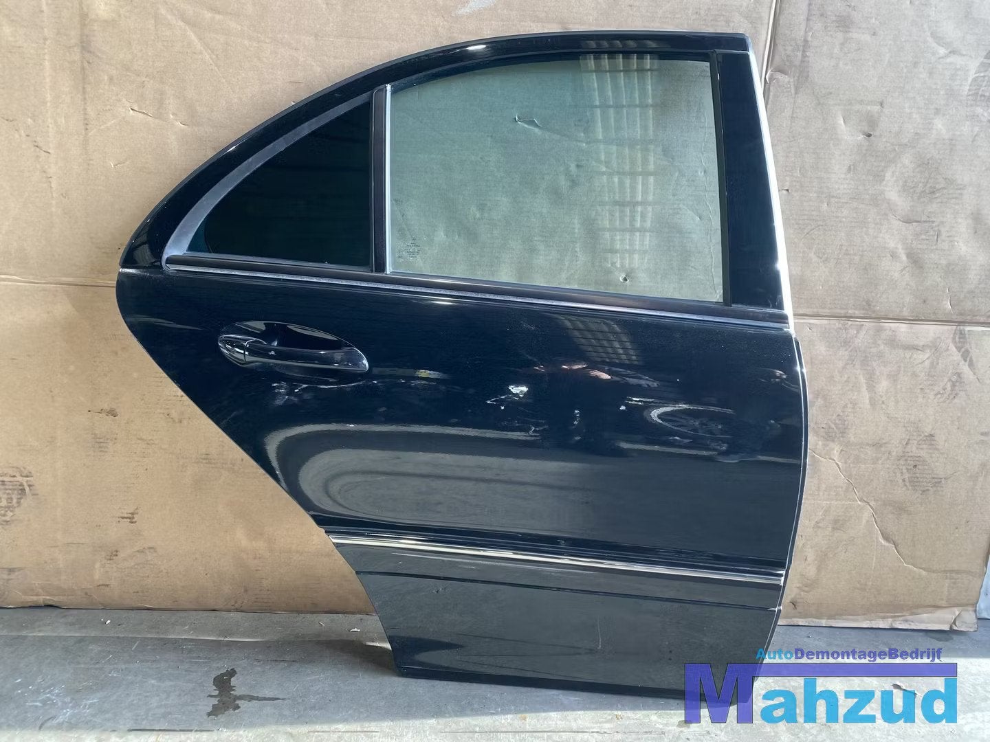 MERCEDES C-KLASSE W203 Zwart Rechts achter deur portier 2000, Gebruikt, Mercedes-Benz AG, Deur, Mercedes-Benz