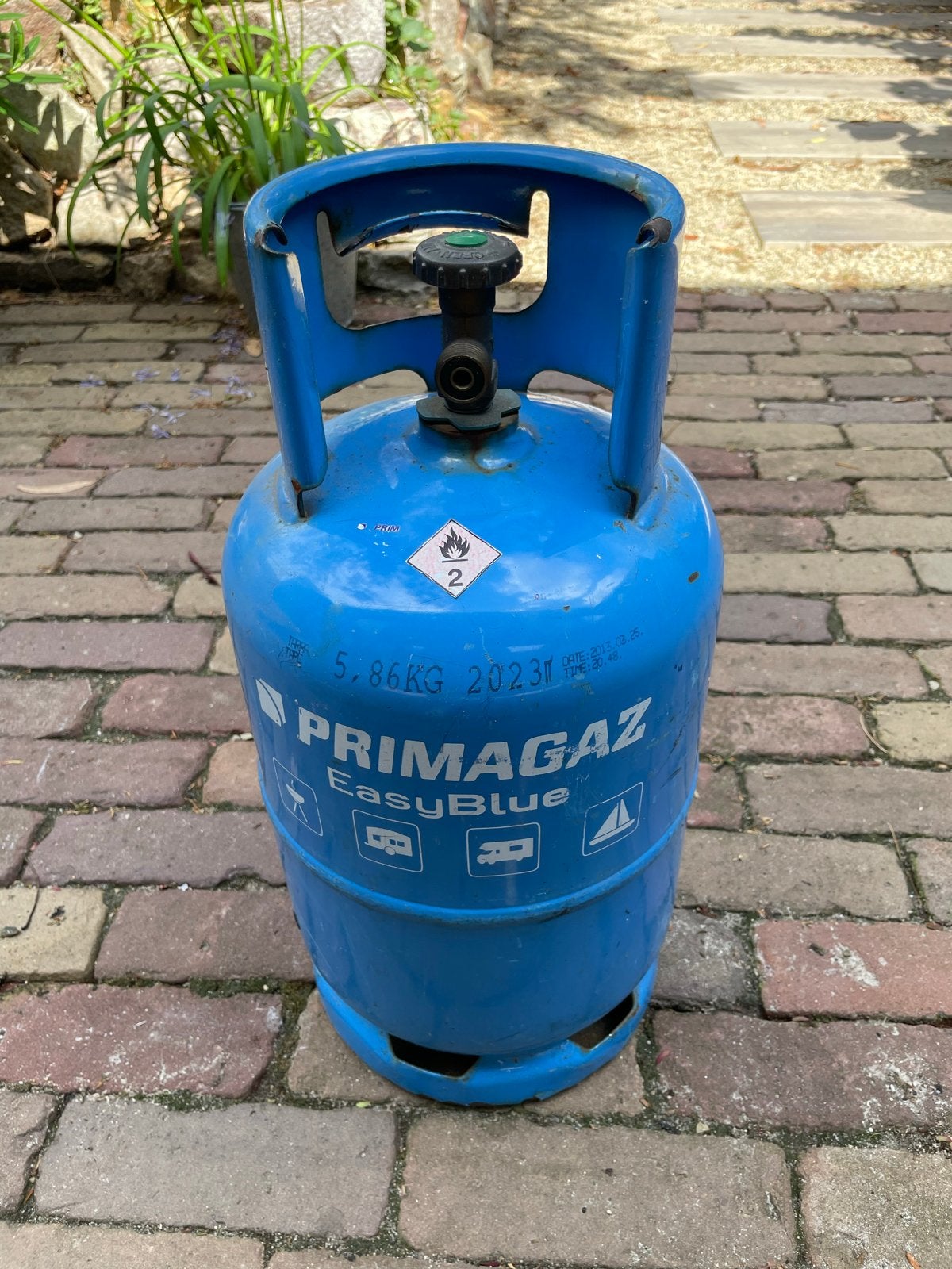 Primagaz EasyBlue gasfles 5.86KG (leeg), Ophalen, Gebruikt