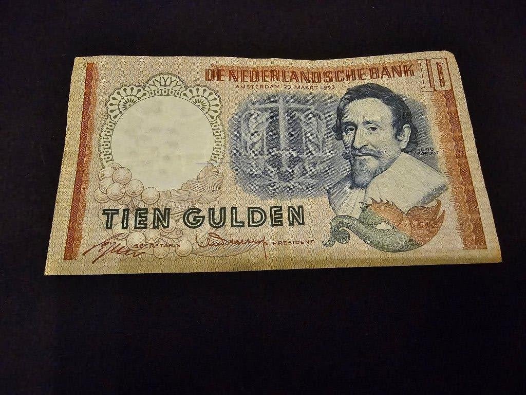 10 Gulden oud, Postzegels en Munten, Bankbiljetten | Nederland, Verzenden, 10 gulden, Los biljet