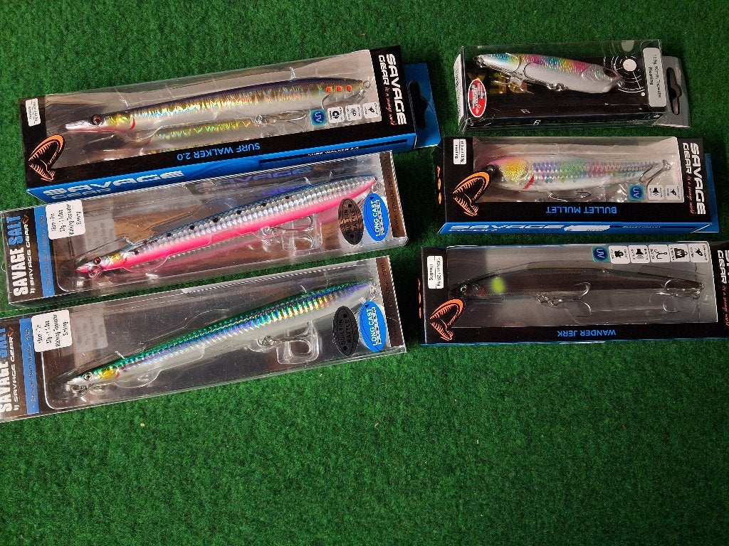 6x Zoutwater kunstaas (Pluggen) alles is nieuw!