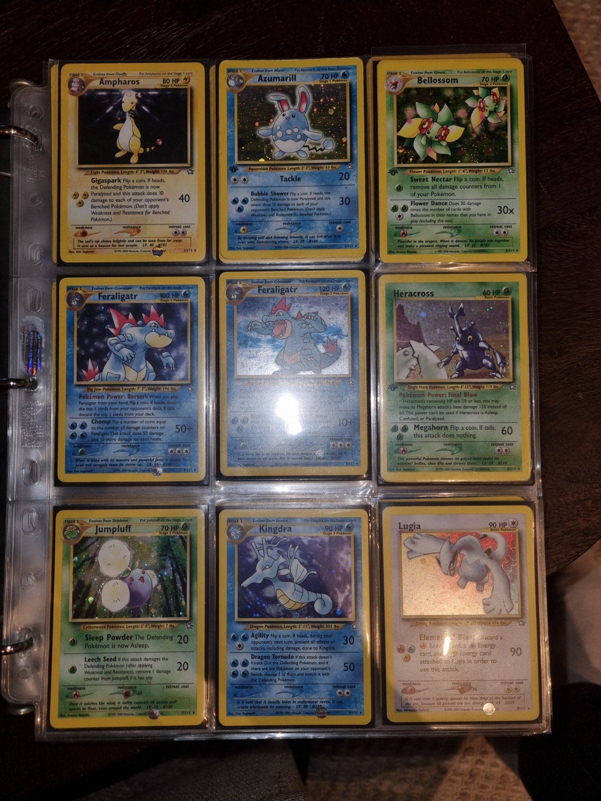 4 complete neo sets pokemon kaarten. Incl. Shinings, Ophalen, Zo goed als nieuw, Meerdere kaarten