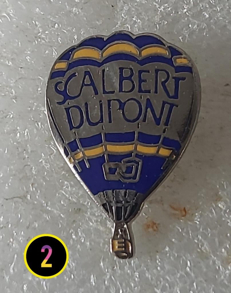 Pin Scalbert Dupont luchtballon, Verzenden, Gebruikt, Overige onderwerpen, Speldje of Pin