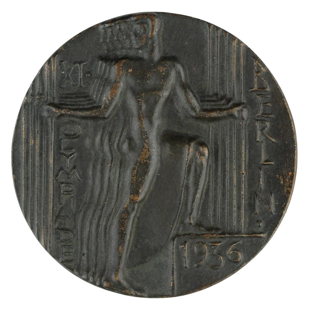 Otto Placzek BRONZE MEDAL OLYMPIC GAMES BERLIN WWII, Postzegels en Munten, Penningen en Medailles, Verzenden, Brons, Buitenland