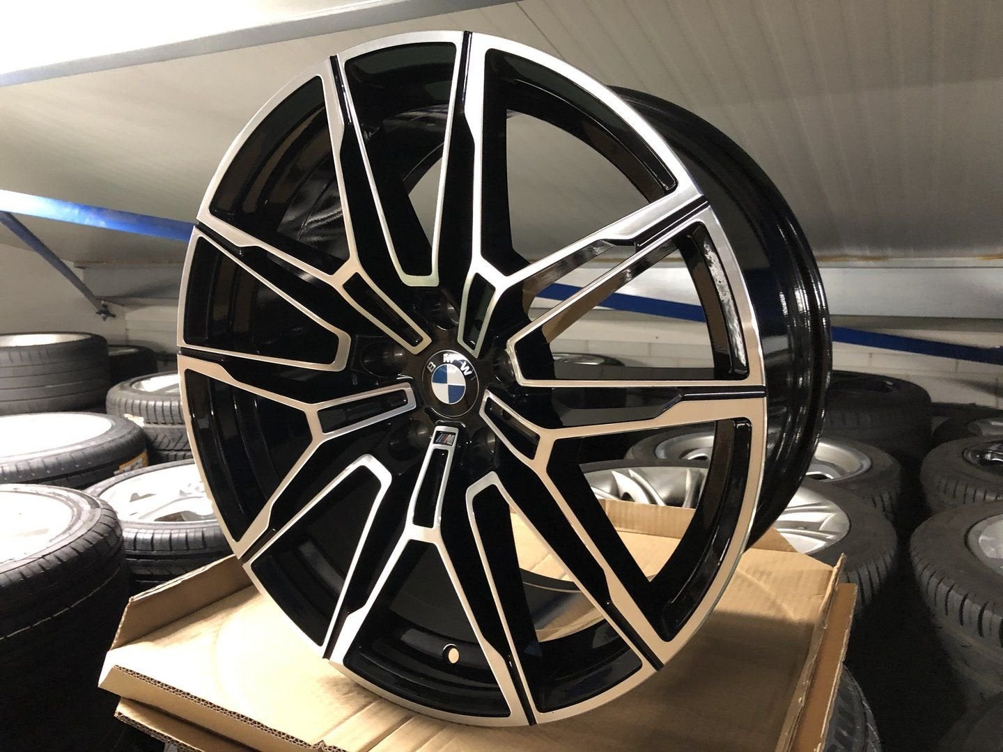 NIEUWE 18inch BMW Black 825M Style Velgen set! 5x120, 18 inch, -, -, Banden en Velgen