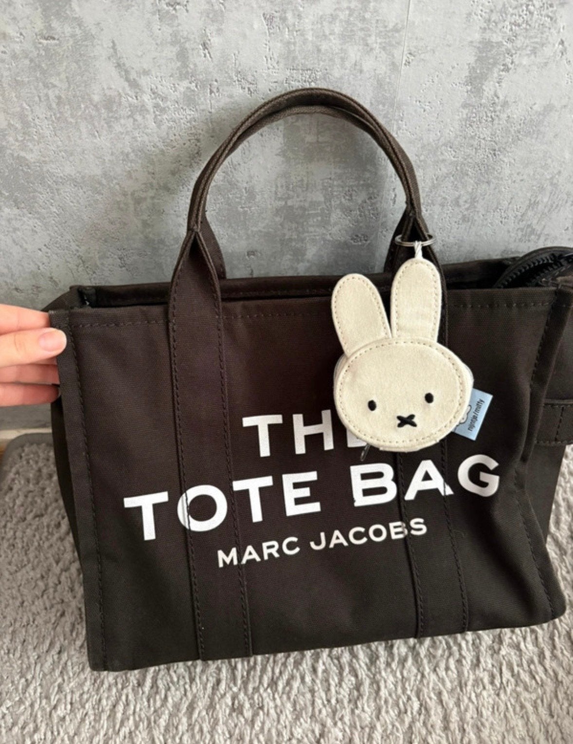 Marc Jacobs The Tote Bag Medium-  Zwart Canvas, Sieraden, Tassen en Uiterlijk, Tassen | Damestassen, Ophalen of Verzenden, Gebruikt