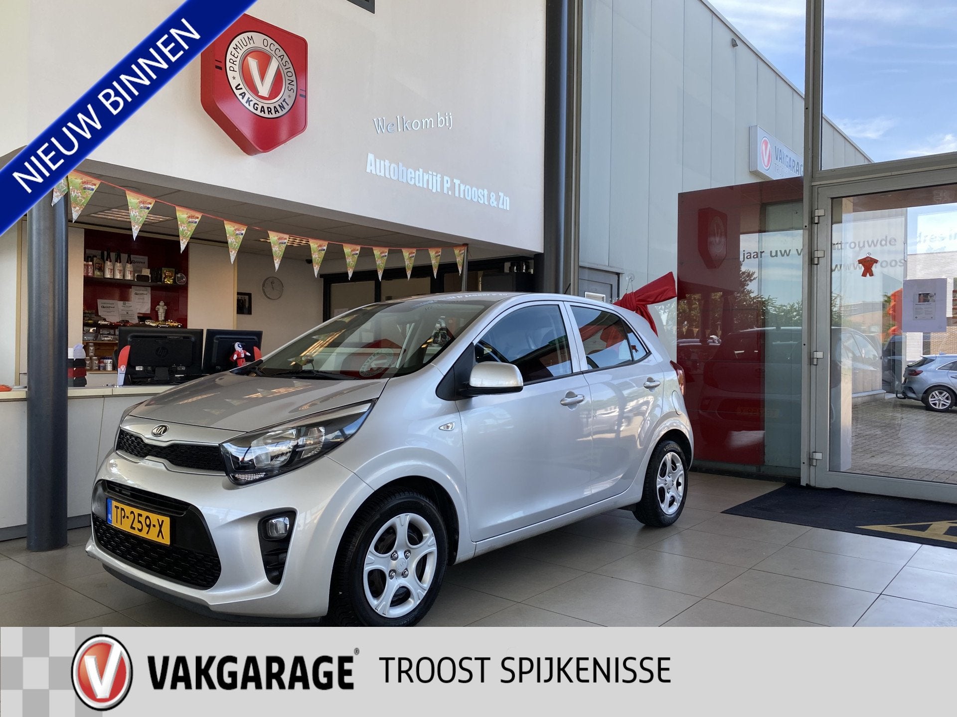 Kia Picanto 1.0 CVVT EconomyPlusLine,Airco,Bleutooth,Elektri, Voorwielaandrijving, 12 maanden, Stof, Gebruikt