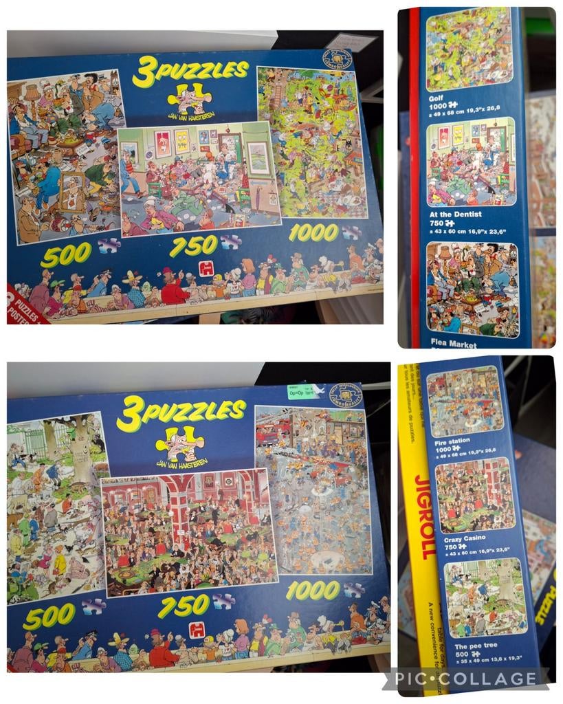 Jan van Haasteren puzzels, Ophalen of Verzenden, 500 t/m 1500 stukjes, Zo goed als nieuw