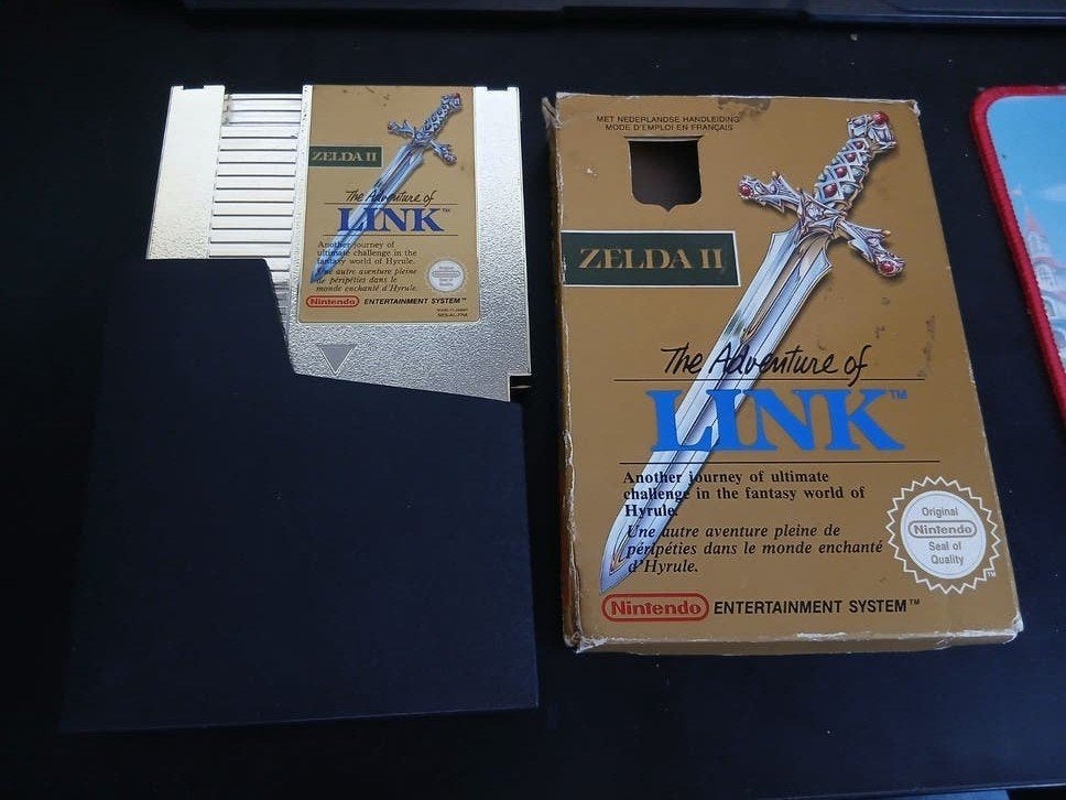 Zelda II: The Adventure of Link (NES) in doos, Gebruikt, 1 speler, Ophalen of Verzenden, Role Playing Game (Rpg)