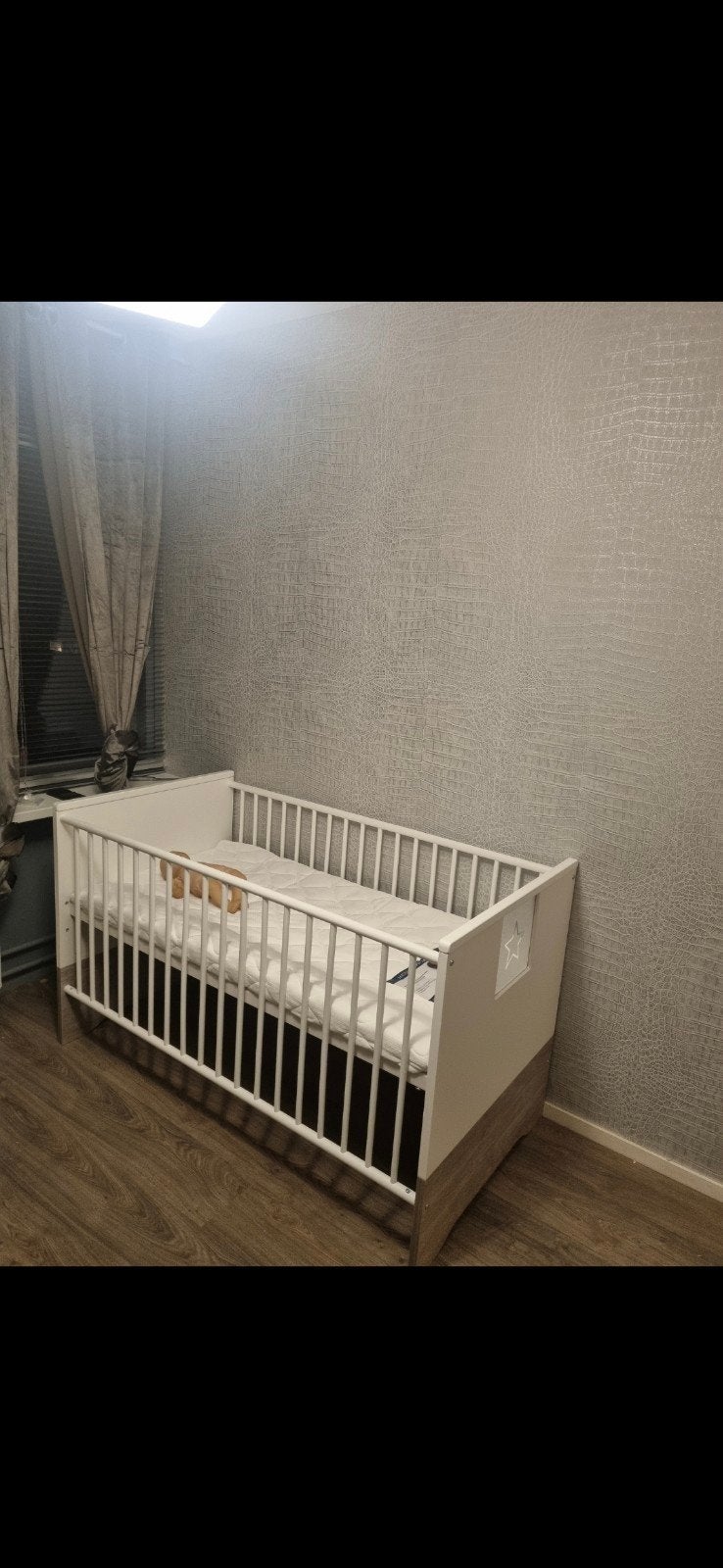 Schardt Kinderbed Eco Star - Wit/Grijs, Huis en Inrichting, Ophalen of Verzenden
