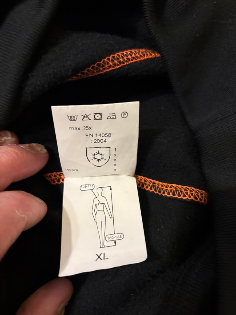 Zwarte hoodie met ritszakken en reflecterende strepen, Kleding | Heren, Ophalen of Verzenden, Nieuw