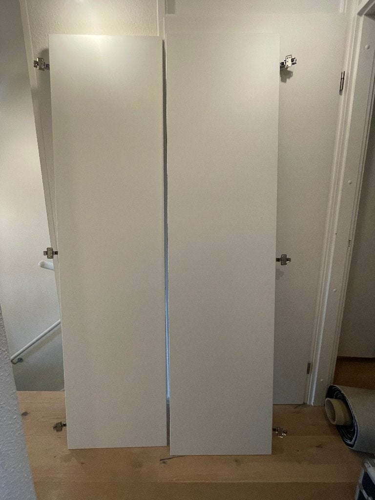 2 IKEA pax kastdeuren met scharnieren 50x195 cm, Ophalen, Minder dan 50 cm, Gebruikt, Minder dan 25 cm