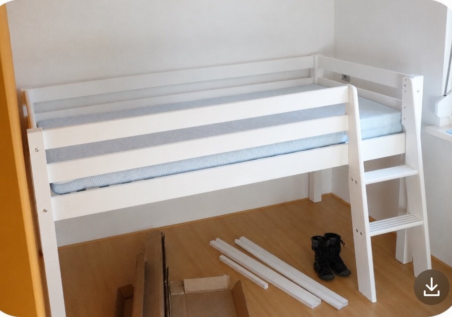 Halfhoogslaper, Ophalen, Eenpersoons, 210 cm, Minder dan 160 cm