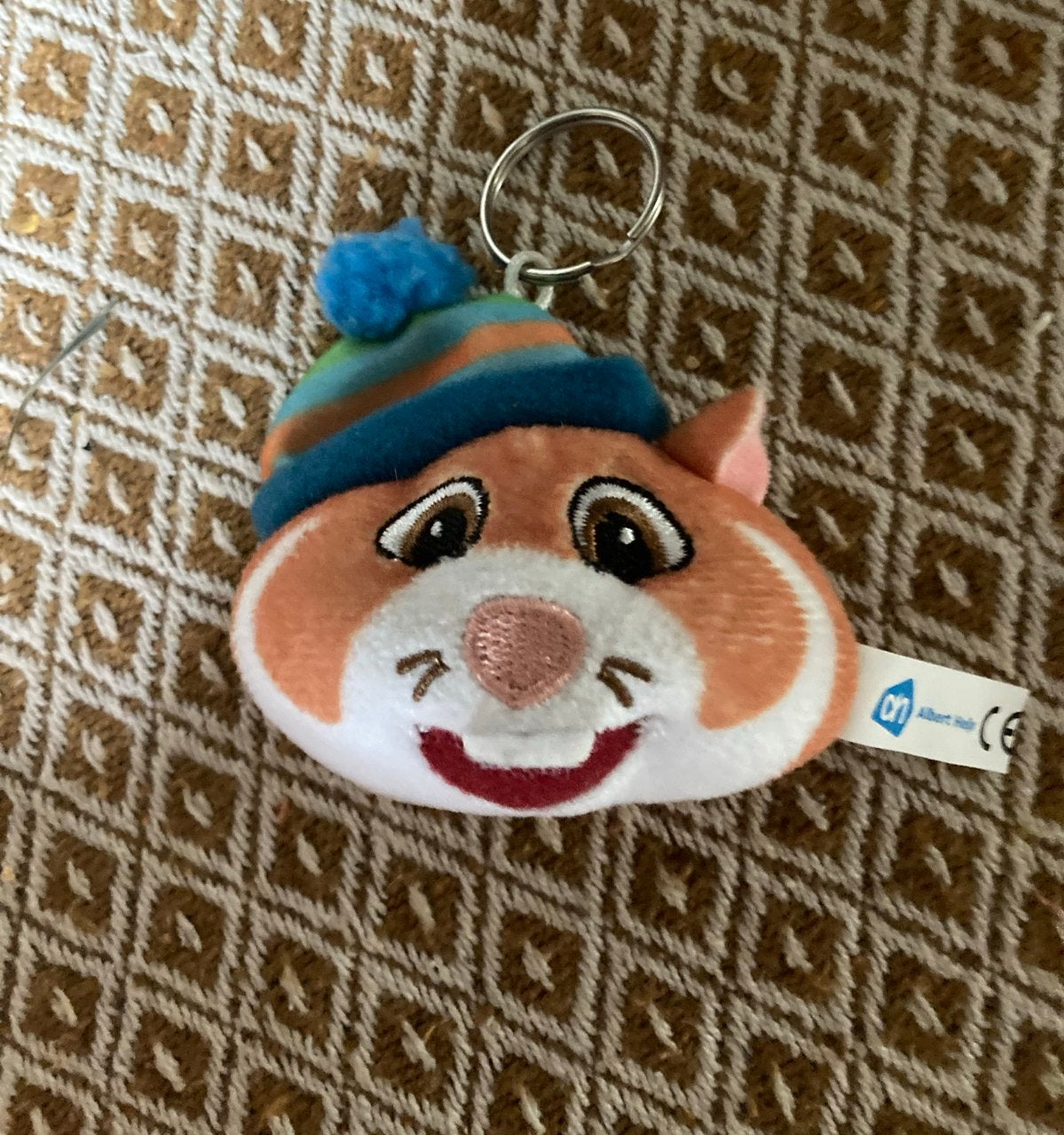 Albert Heijn Hamster Knuffel Sleutelhanger, Oranje, Gebruikt, Albert Heijn, Hamster