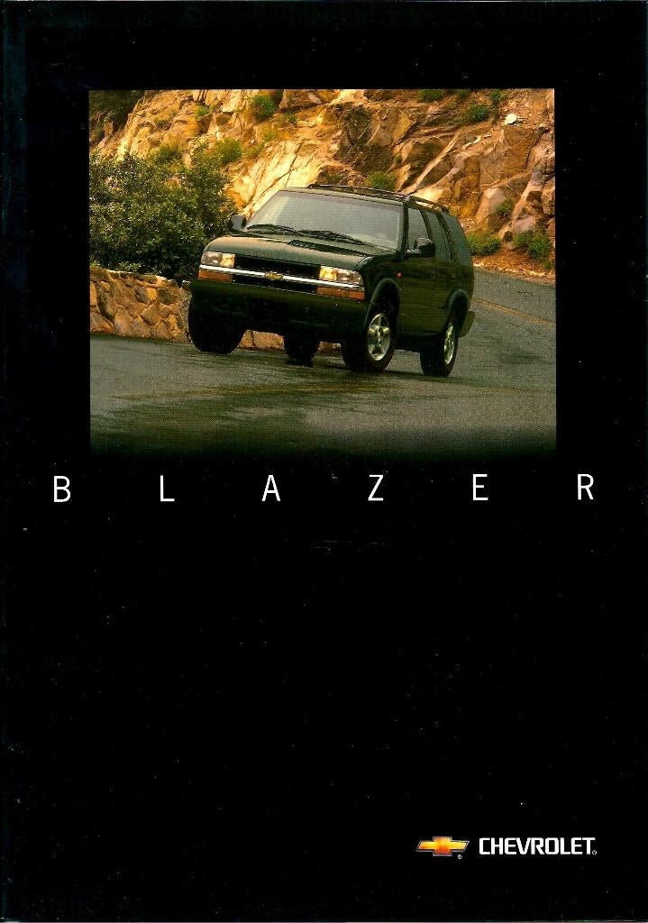 Brochure Chevrolet Blazer 1998, Ophalen of Verzenden, Gelezen, Chevrolet