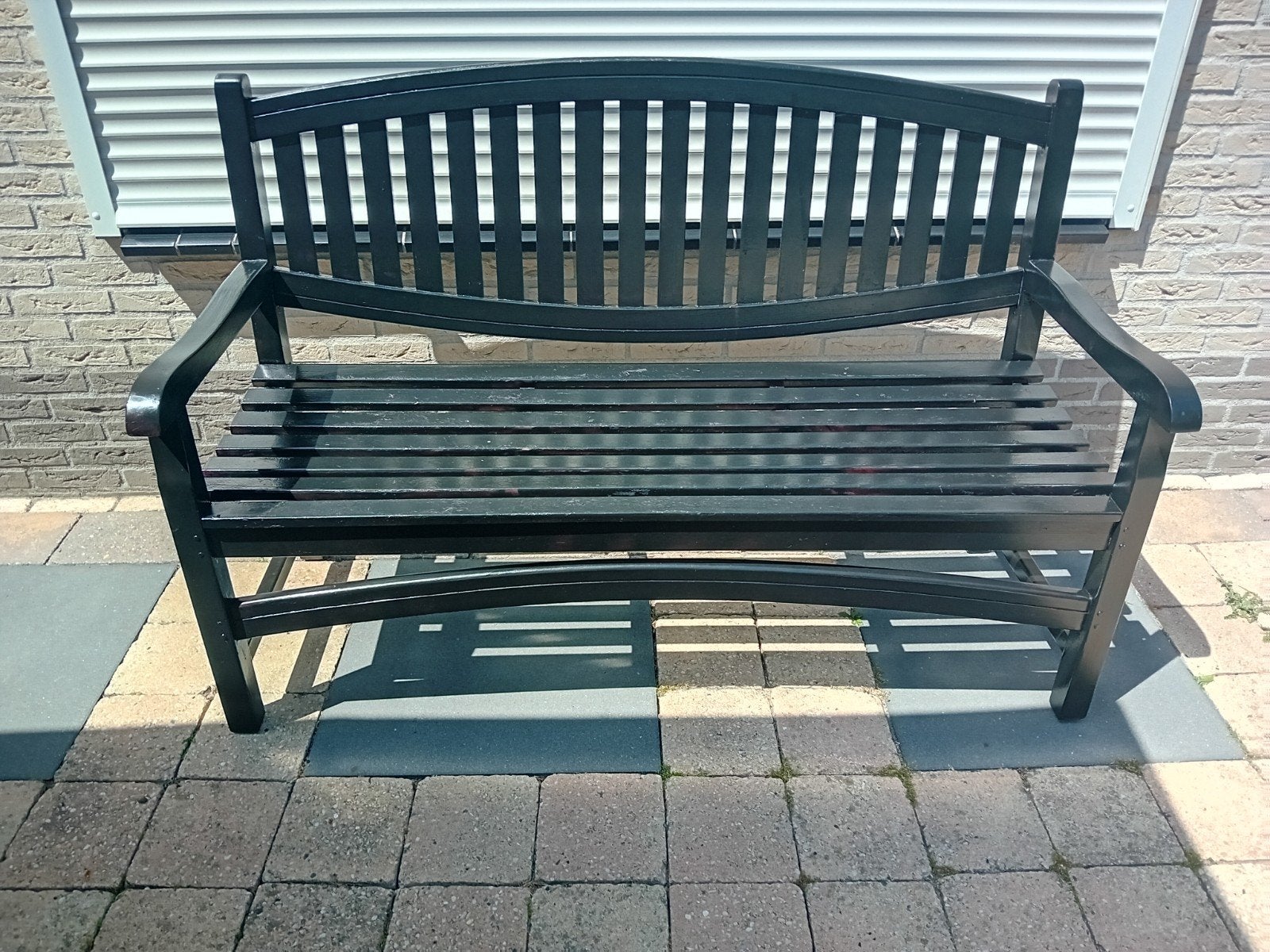 Teak houten bank - Alleen bellen voor vragen, Tuin en Terras, Tuinbanken, Ophalen of Verzenden, Teakhout