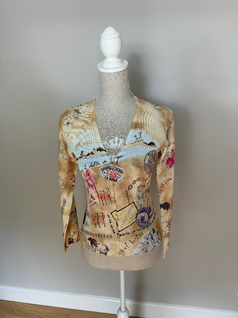 Vest print Gerard Darel, Kleding | Dames, Gerard Darel, Ophalen, Zo goed als nieuw, Maat 36 (S)