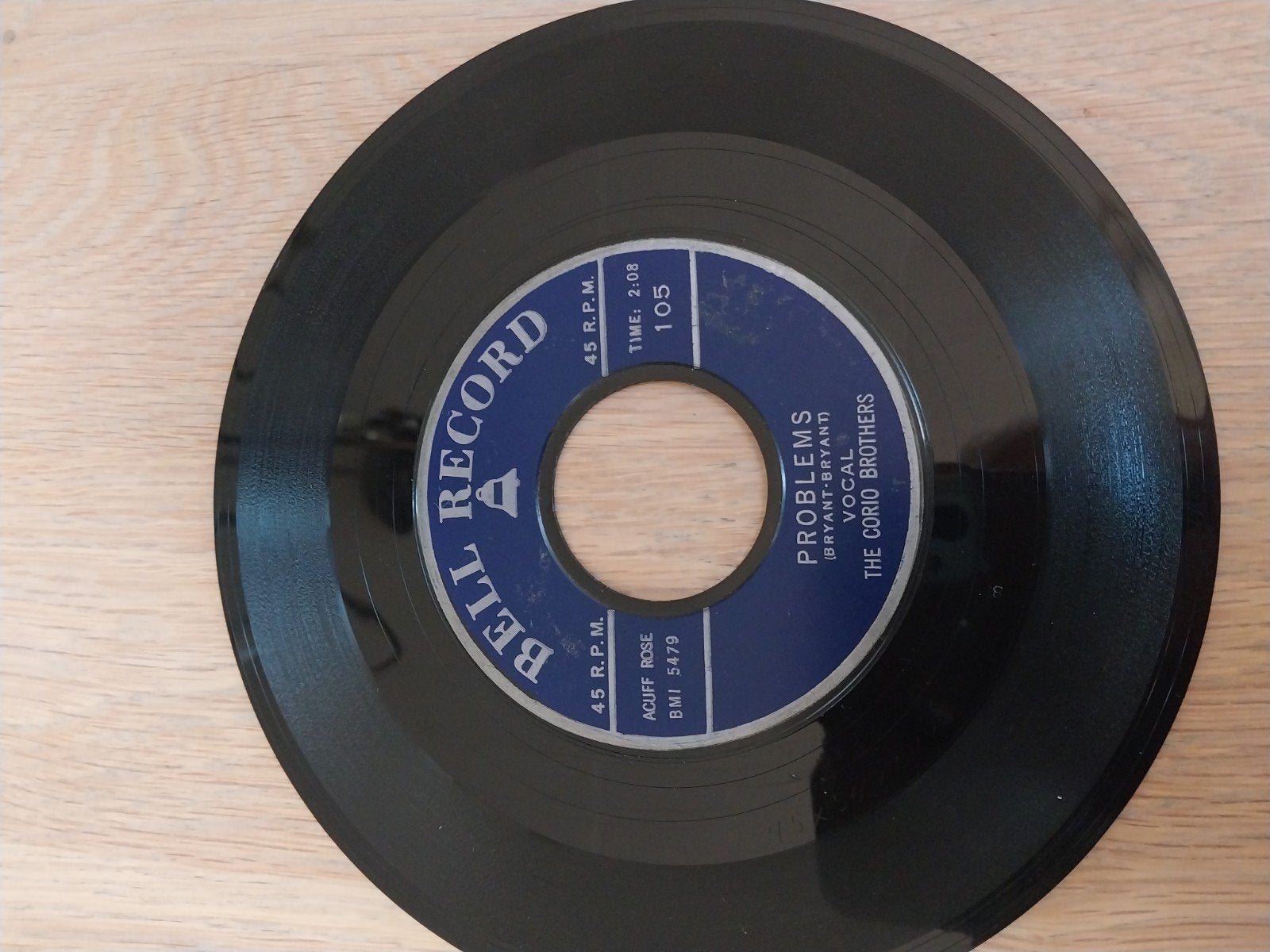 The Corio Brothers - Problems (Bell Record 45 RPM), Cd's en Dvd's, Gebruikt, Verzenden, Overige genres, 7 inch
