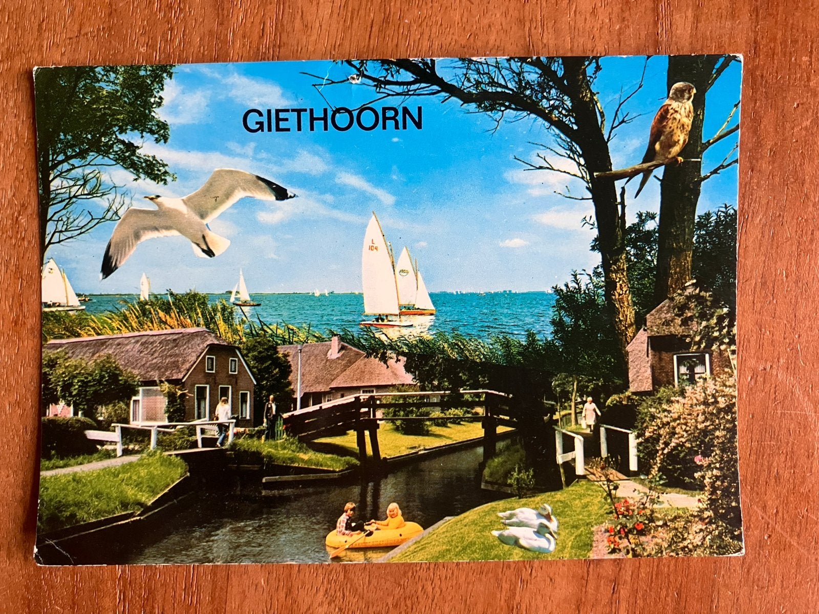Giethoorn, Verzamelen, Ansichtkaarten | Nederland, Gelopen, Overijssel, 1980 tot heden, Ophalen of Verzenden