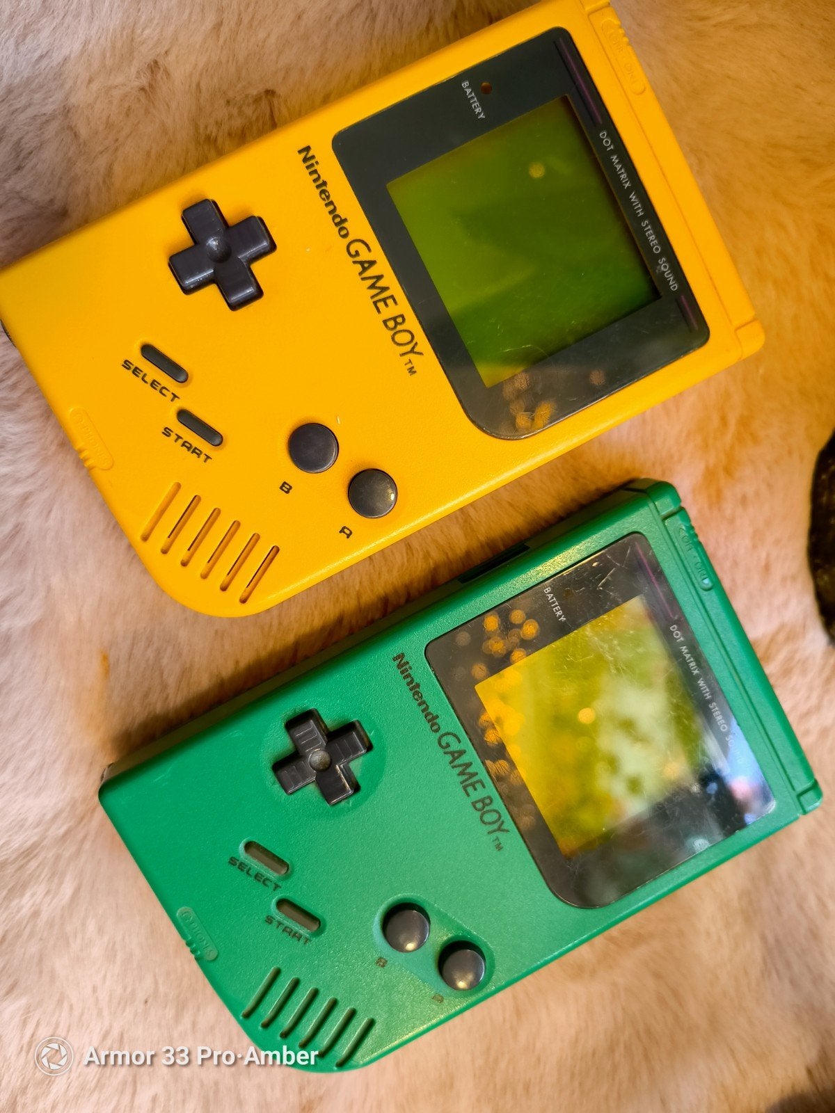 Game Boy Classic Geel/Groen (Modded), Ophalen of Verzenden, Gebruikt, Game Boy Classic