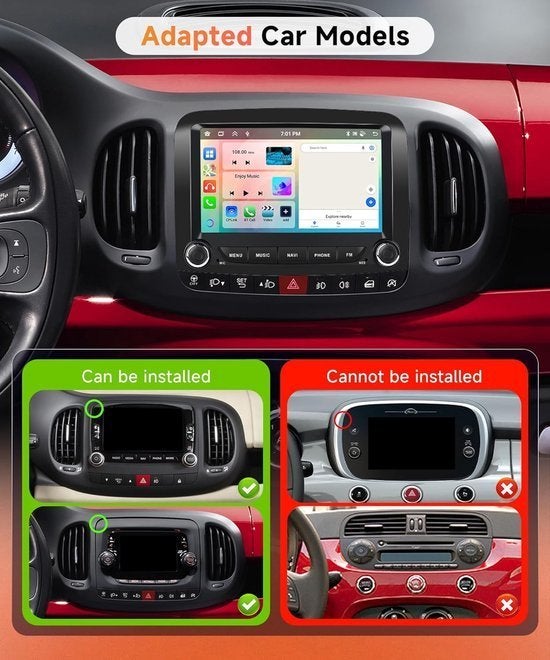 Autoradio Fiat 500L – Android Autoradio – Touchscreen Radio, Corvance B.V., Verzenden, Nieuw, Corvancebol@gmail.com
