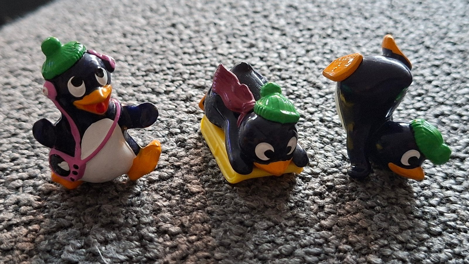 Kinder Surprise Figuren - 4 Pinguïns, Ophalen of Verzenden, Gebruikt, Hardplasticfiguren
