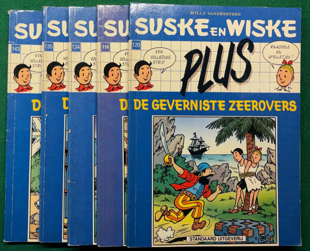 Suske en Wiske PLUS - 5x, Gelezen, Willy Vandersteen, Ophalen of Verzenden, Meerdere stripboeken