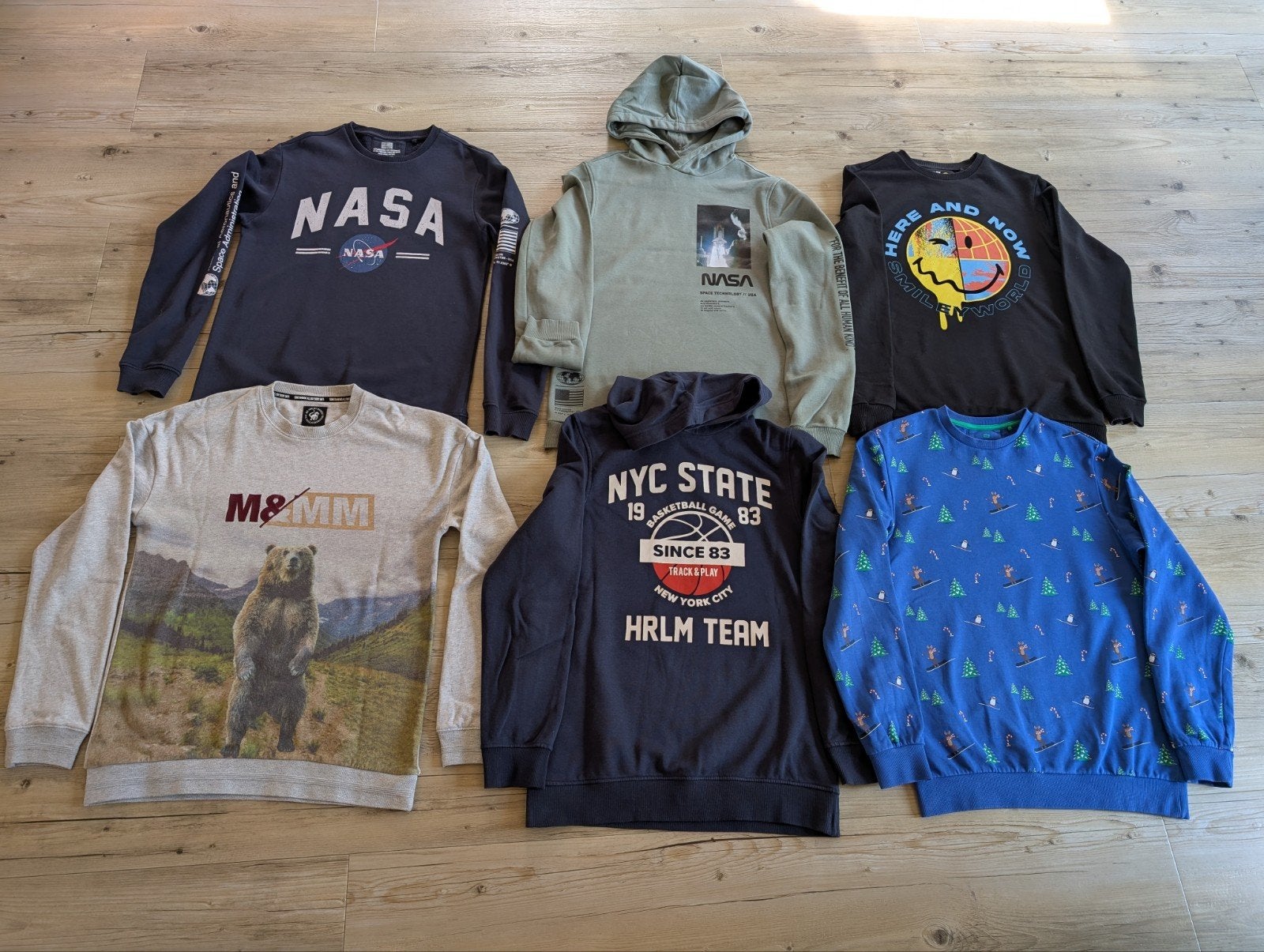 Pakket van 6 sweaters / hoodies jongens (maat 170/176), Ophalen of Verzenden, Zo goed als nieuw, Maat 170