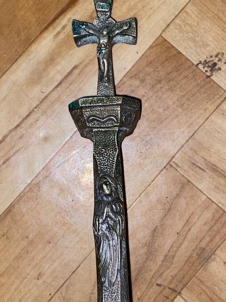 Religie oud kruis beeld, Ophalen of Verzenden